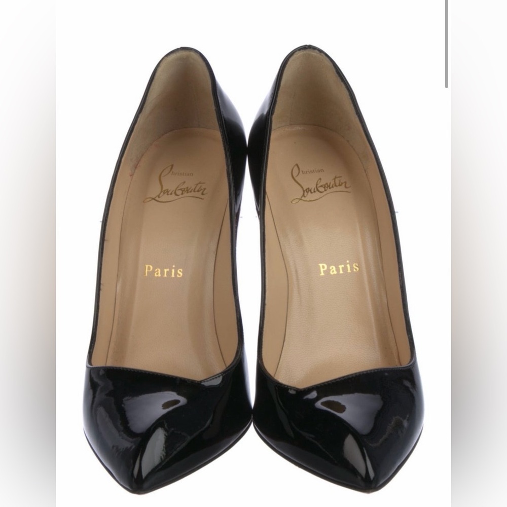 Christian Louboutin Black Patent Leather Heels